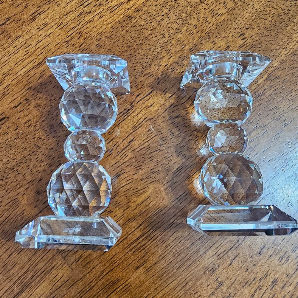 Swarovski Crystal Candle Holders - Picture 5 of 6